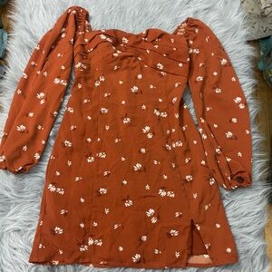 Abercrombie & Fitch Terracotta Floral Dress